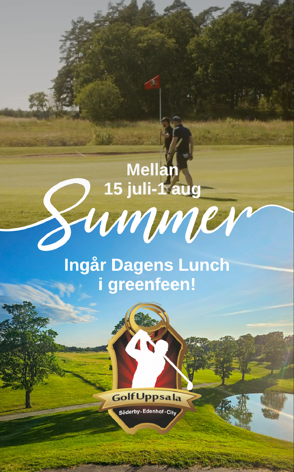 Sommardeal greenfee inklusive lunch