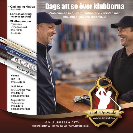 Se över dina golfklubbor